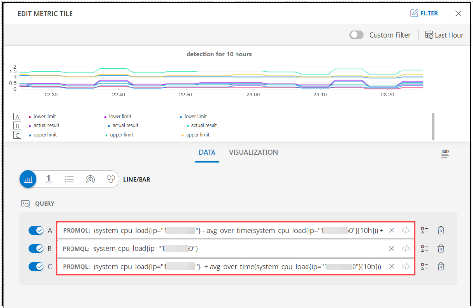 Enhanced metric tile widget for Change Detection