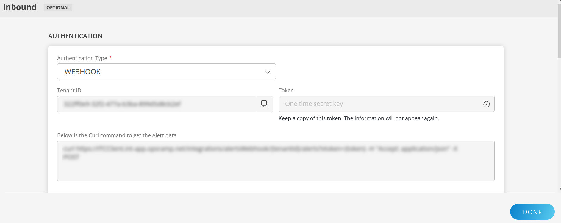 Datadog - Inbound configuration