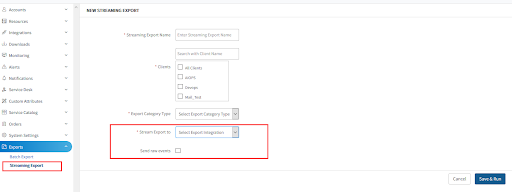 Alert Streaming Trigger Configuration of the Webhook