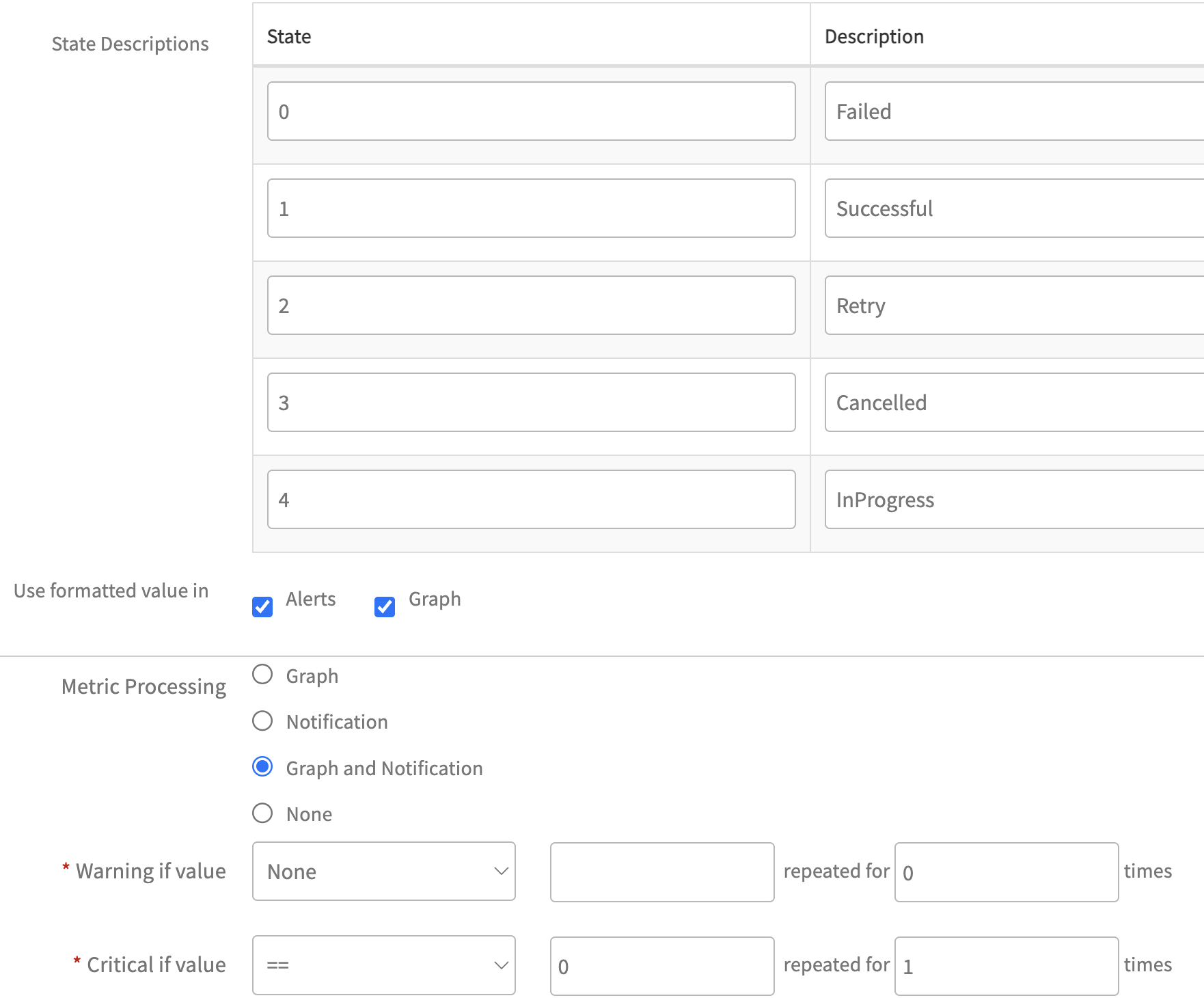 Remote Script Executor Create Metric