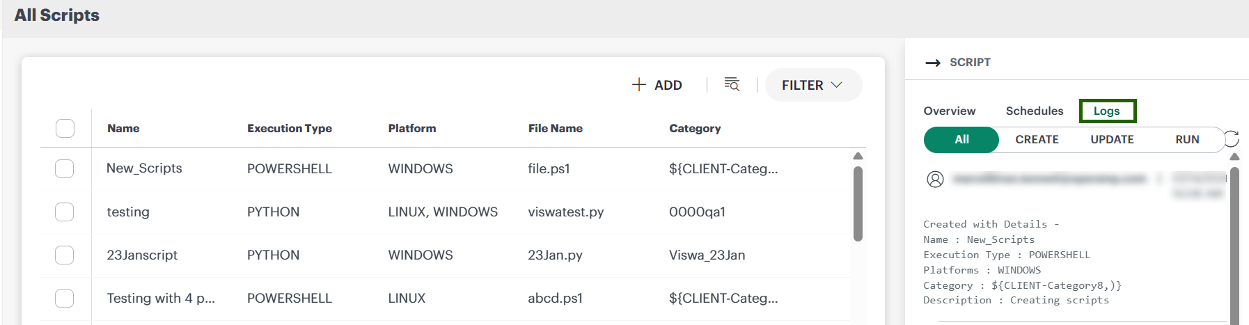 Reporting apps