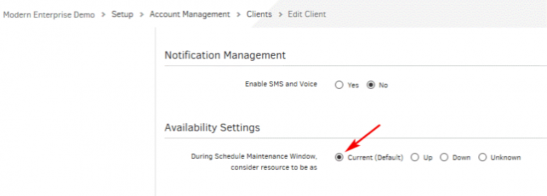 The user selects the Resource Availability Status as Current (Default)