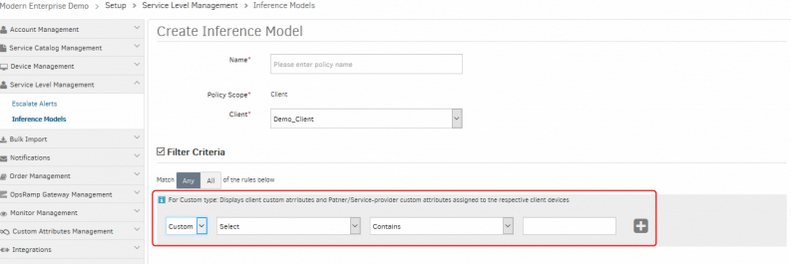 Support custom attributes in alert correlation policy