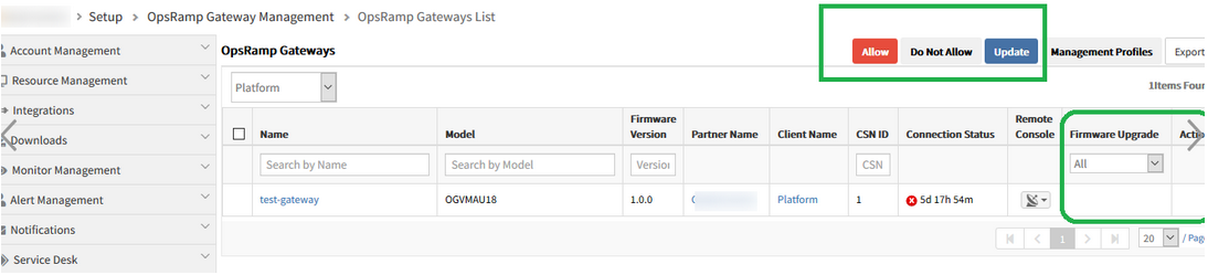 Allow Gateway Firmware Upgrade permission is introduced