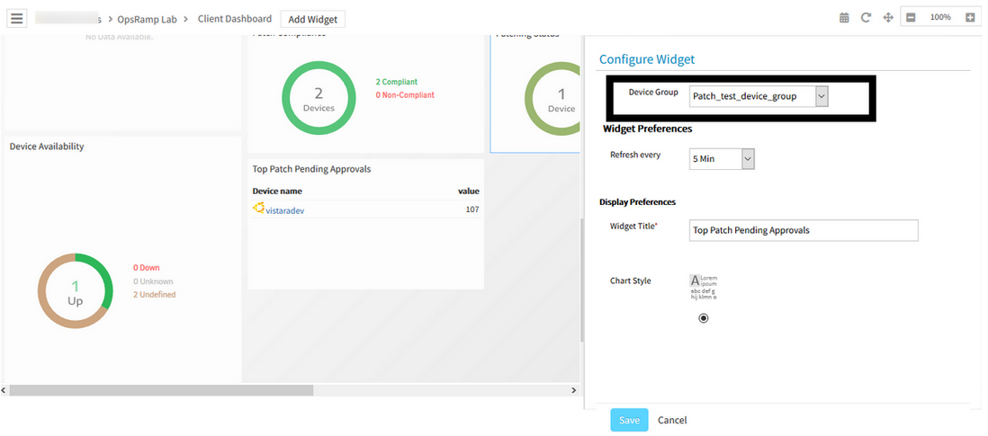 Patch Pending Approval Widget