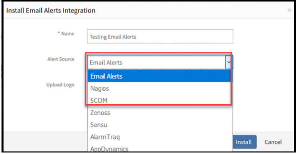 Alert Source in Email-based Event Integrations