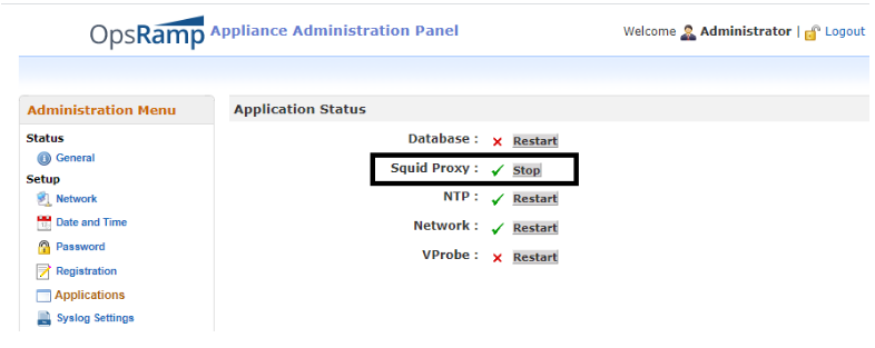 Manage proxy settings on Gateway