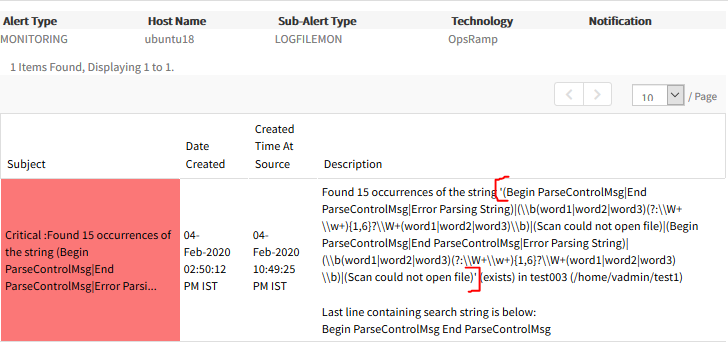 Regex issue – Log file monitor for Linux server