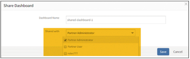 Share Dashboards with Specific Roles