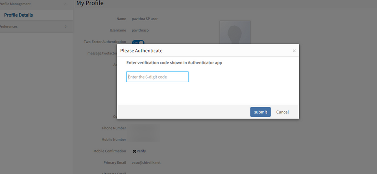 Two-Factor Authentication 'OFF' on TOTP Authenticator