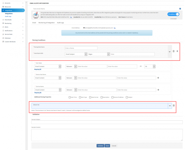 Usability improvements in email integration