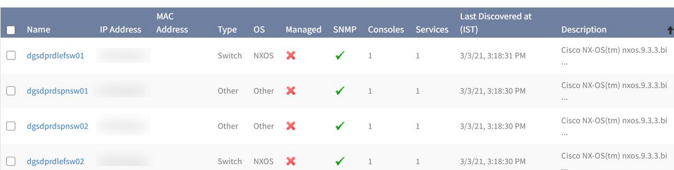 SNMP discovery is not showing results
