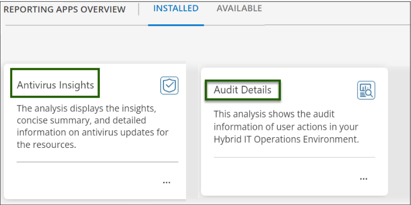 Reporting Apps - Antivirus Insights & Audit Details
