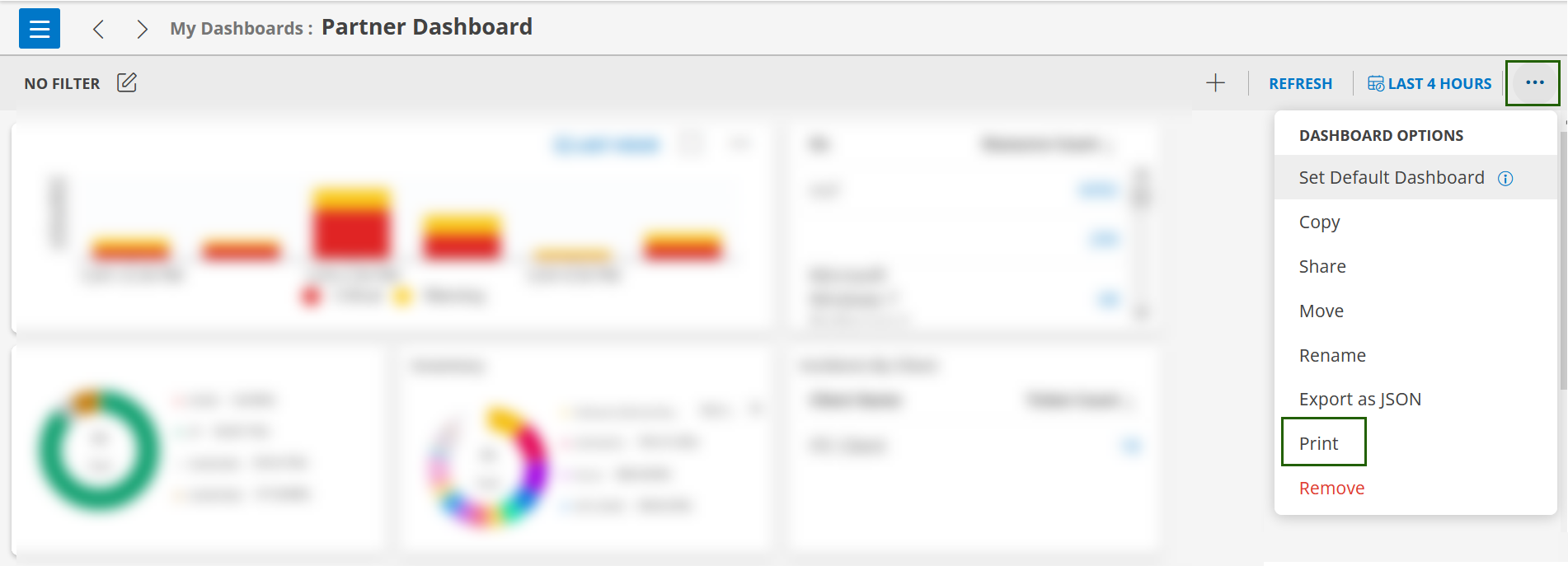 Dashboard print