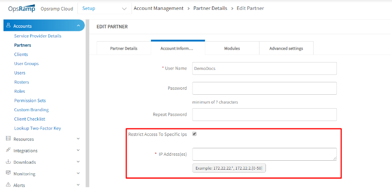 Restrict Access from Specific IPs