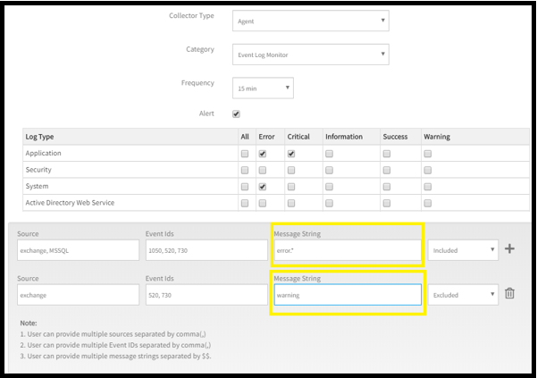 Event Log Filter