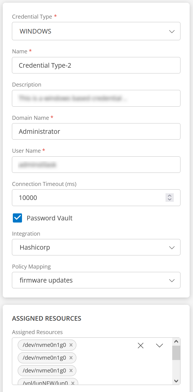 Credentials | OpsRamp Documentation