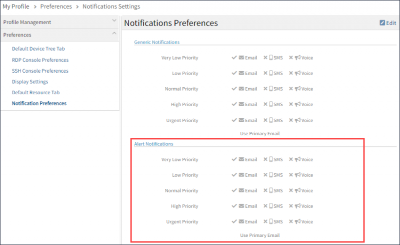 Notification Preferences