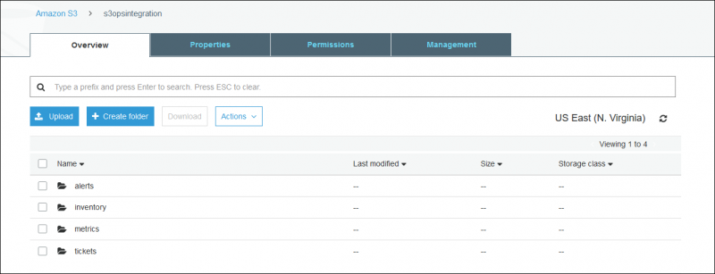 View Batch Export in AWS S3