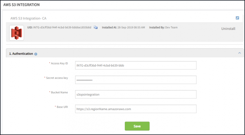 AWS S3 Integration