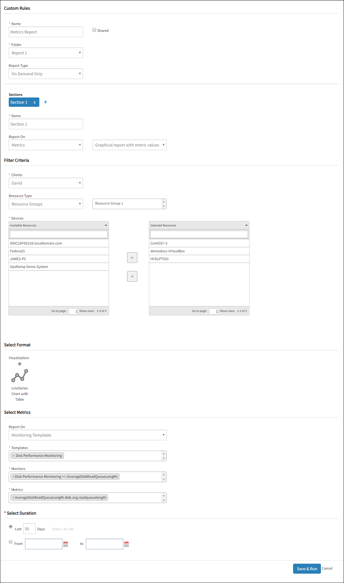 Metrics Report