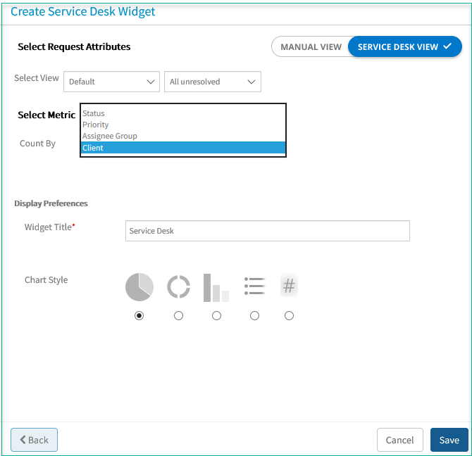 Service Desk Widget