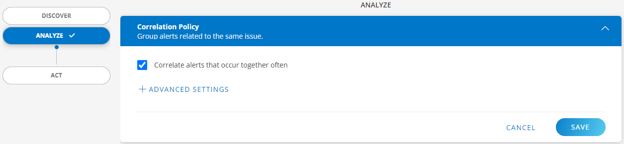 Create Correlation policy