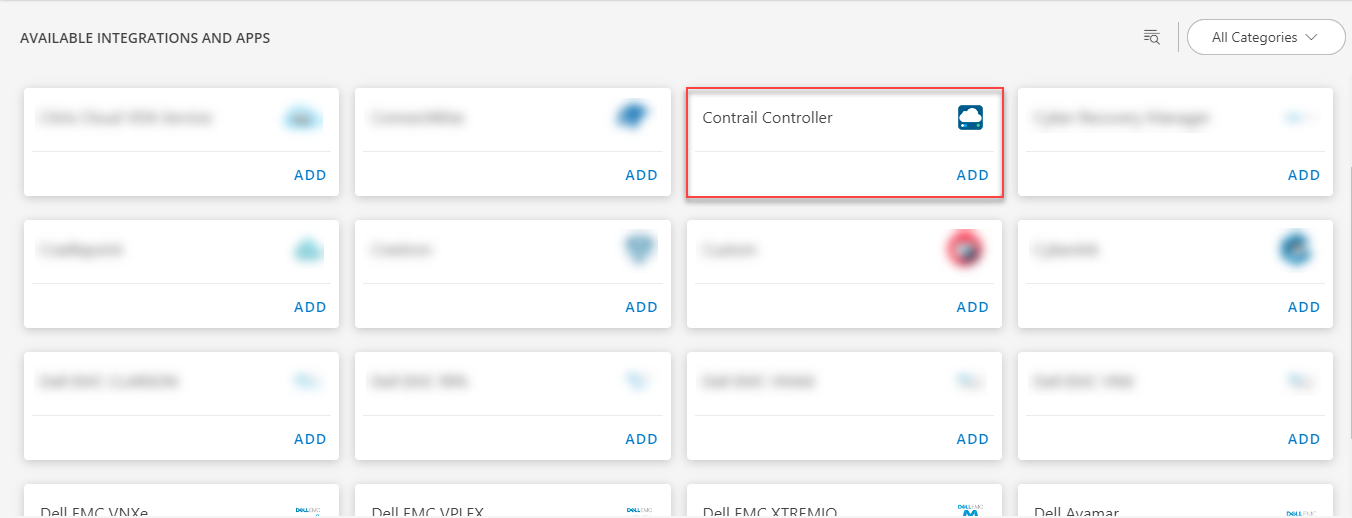 Contrail Controller Integrations