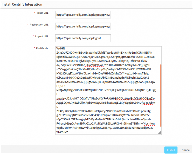 Centrify Integration