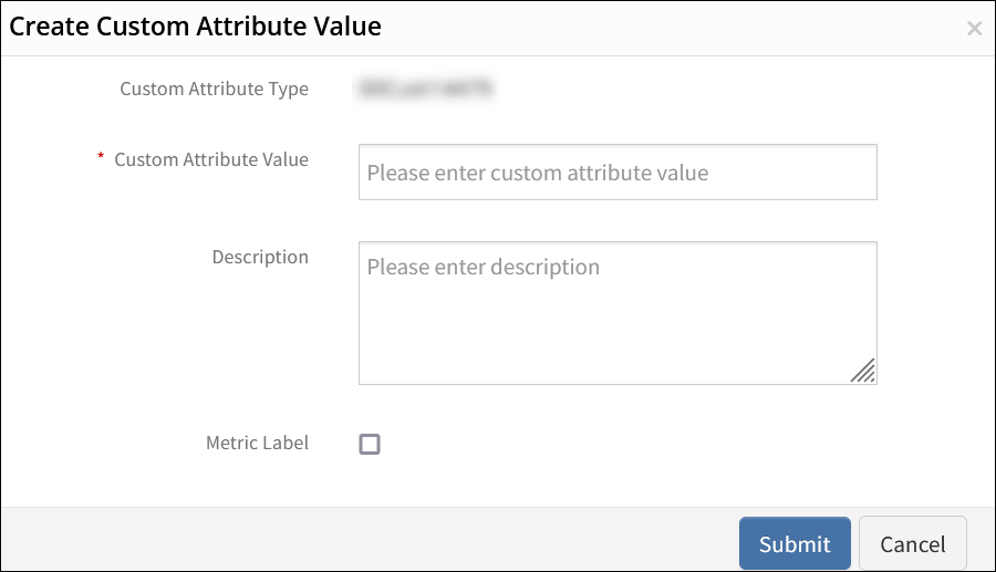 Create Custom Attribute Value
