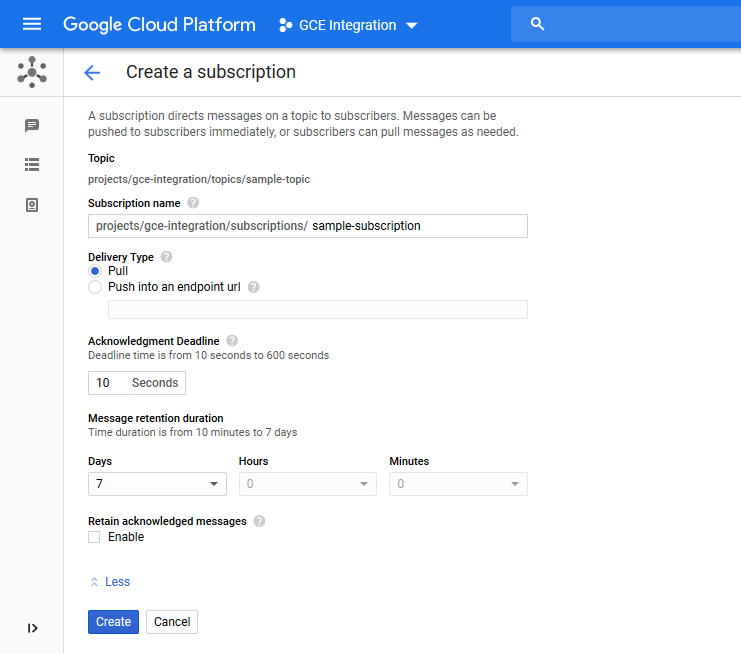 Google Cloud Events Processing