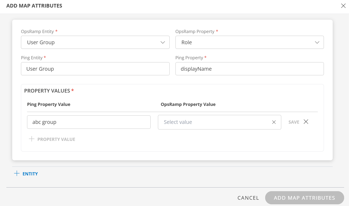 Mapping attributes - User Group