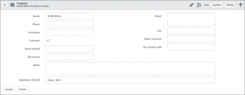 Company Custom Field