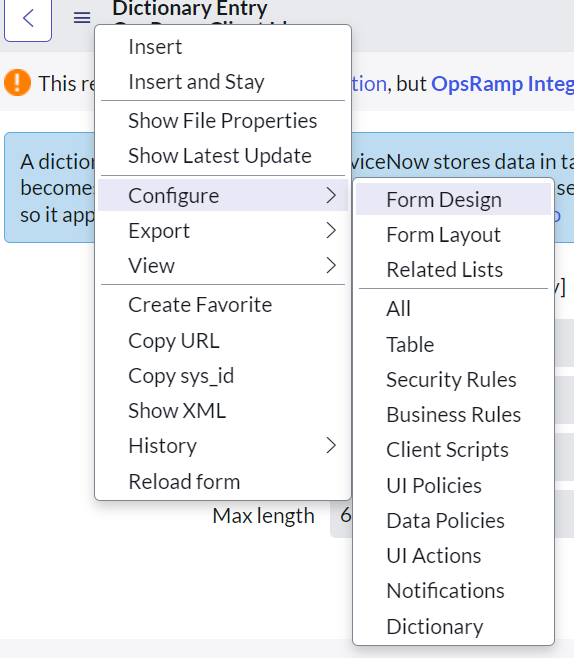 Configuring the Company Form Layout