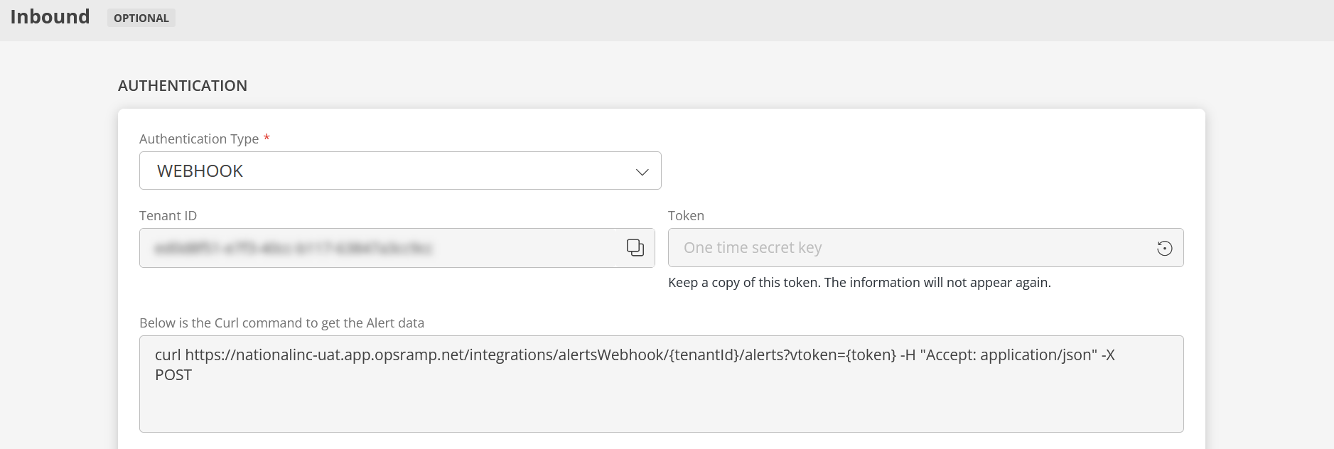 Configure client inbound integration