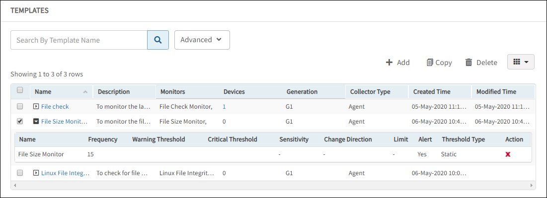 Manage File Size Monitor