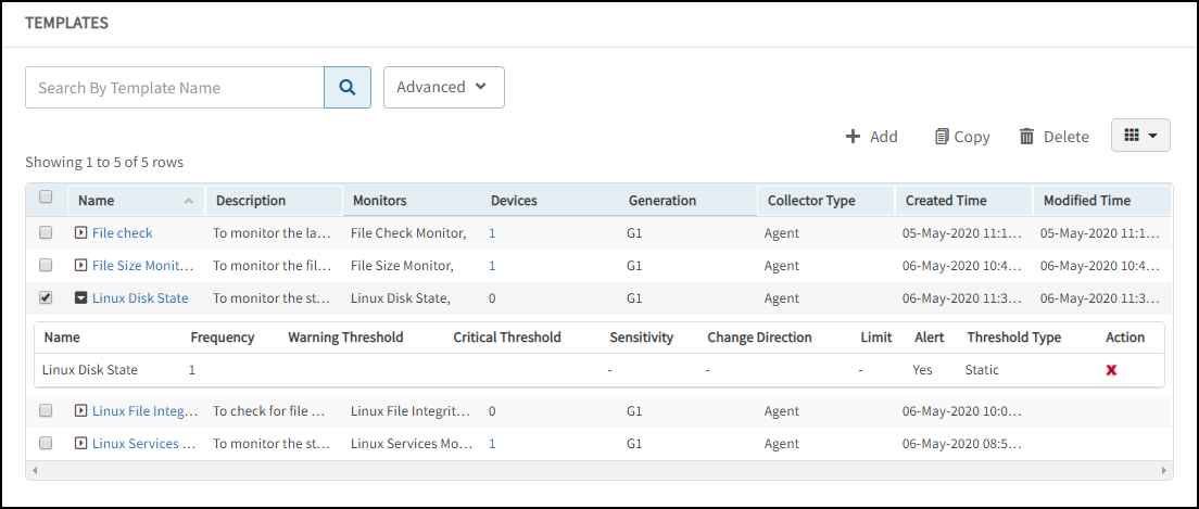 Manage Linux Disk State Monitor