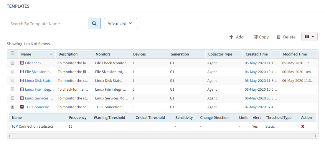 Manage TCP Connection Statistics