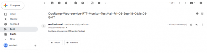 Test Email Sent from Sender Host