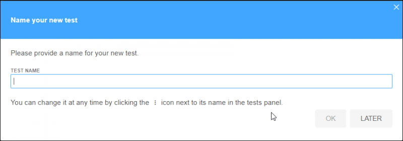 Name your new test