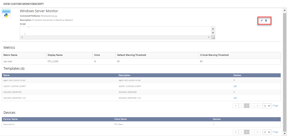 Agent-based View Custom Monitor