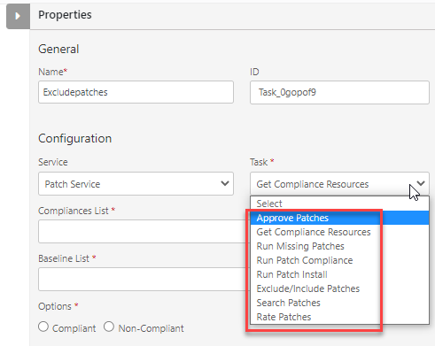 Process Definition Patch Management Example