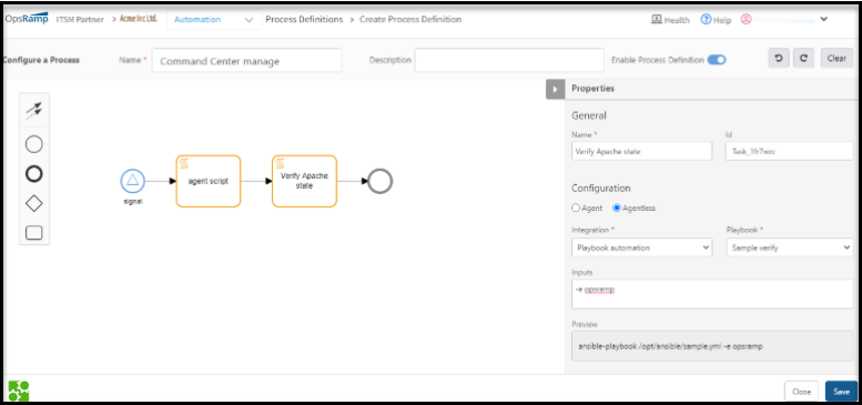 Using Ansible Playbook in Workflow