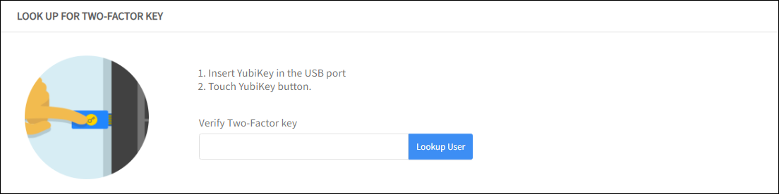 Look Up Two-Factor Key