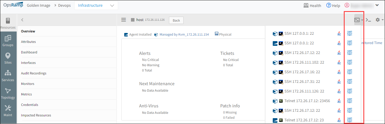 Remote Console Details